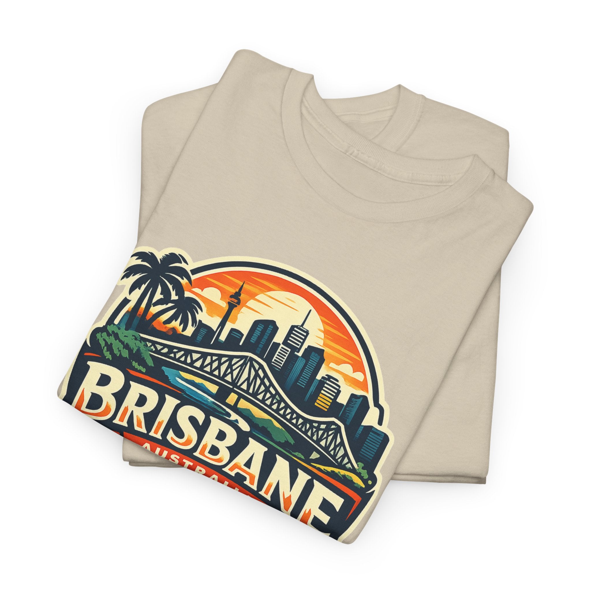 Brisbane Australia Vintage Sunset T-Shirt