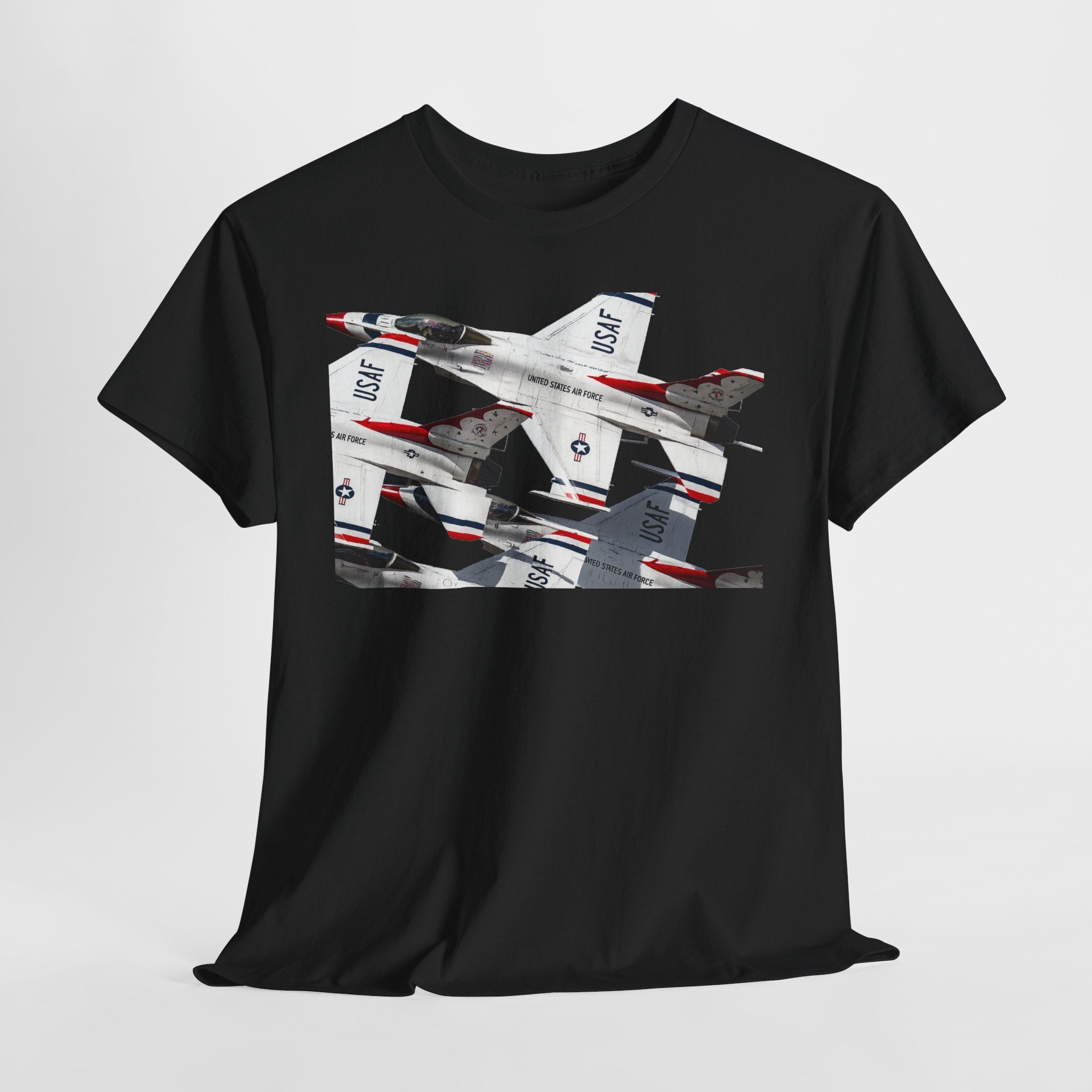 Thunderbirds Jet Formation T‑Shirt — Military Aviation Fighter Jets Tee