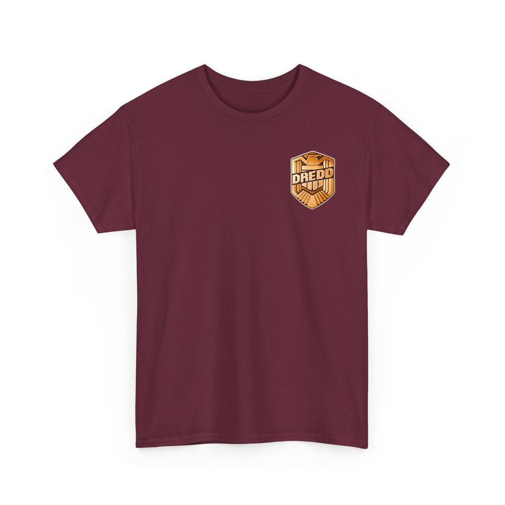 Dredd Shield Badge T-Shirt — Retro Law Enforcement Logo Tee