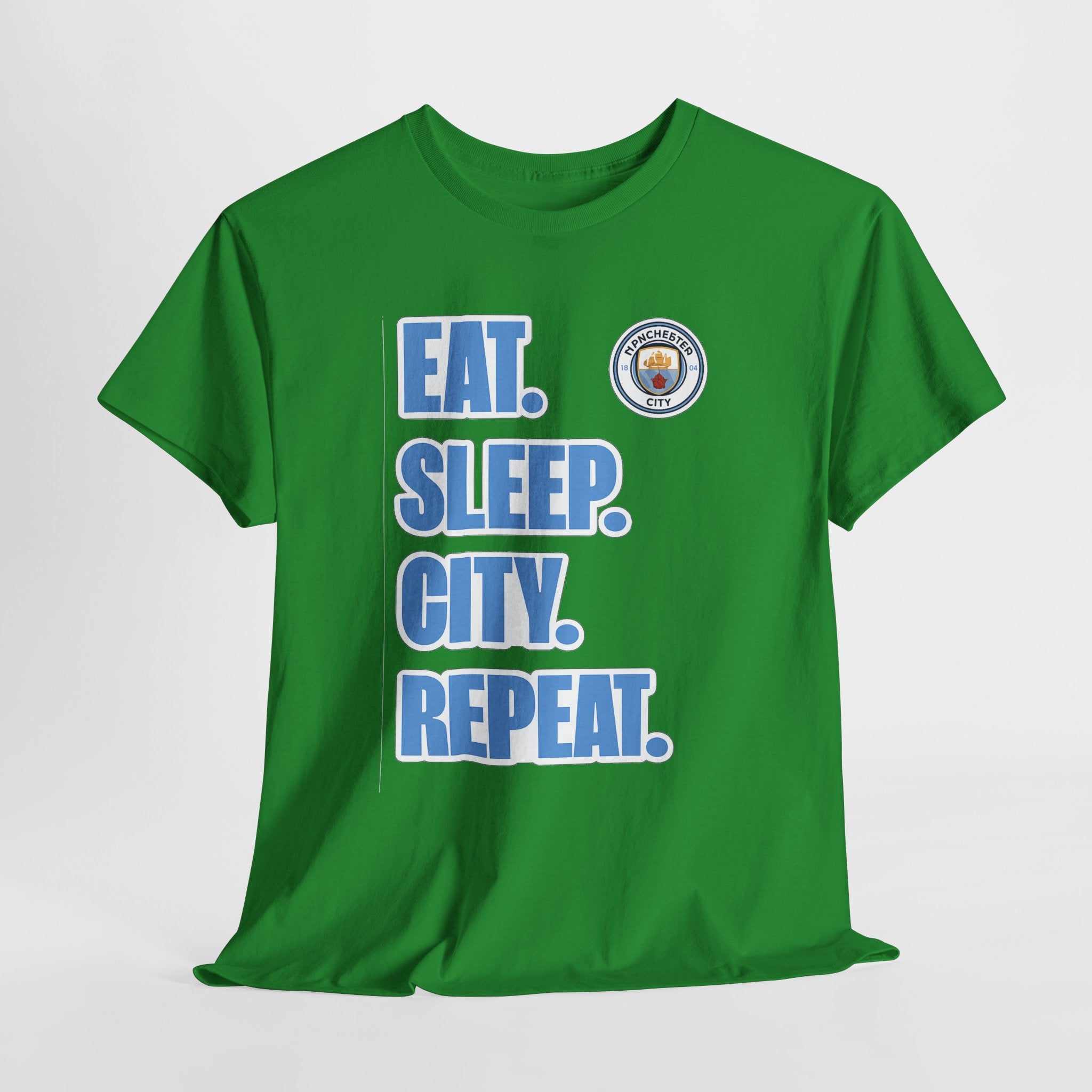 Eat. Sleep. City. Repeat. T‑Shirt — Manchester City Fan Tee
