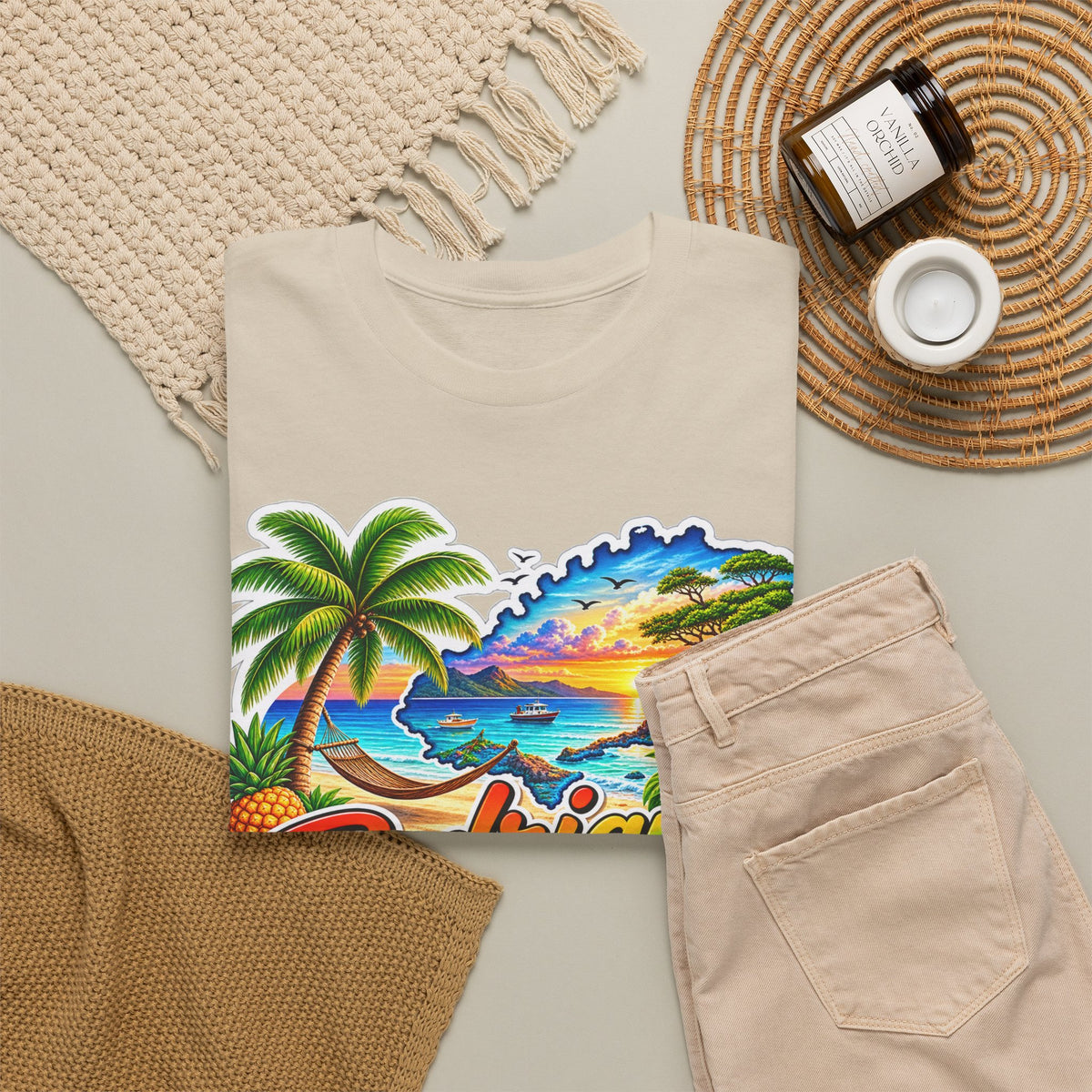 Rodrigues Island Tropical Tee — "Relax Your Soul" Beach Vacation T-Shirt