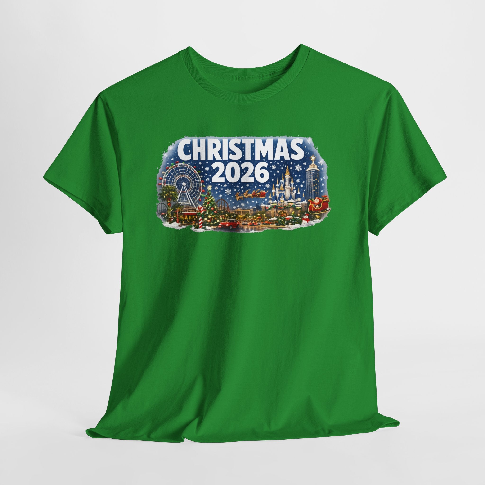 Christmas 2026 Holiday Tee — Festive Winter Village Graphic T-Shirt