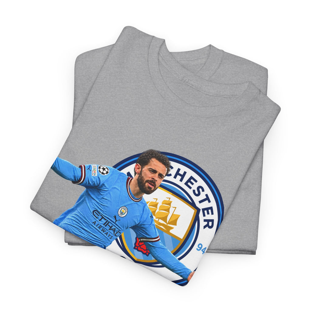 Bernardo Silva Manchester City Football Club Graphic Tee — Celebratory Player Design