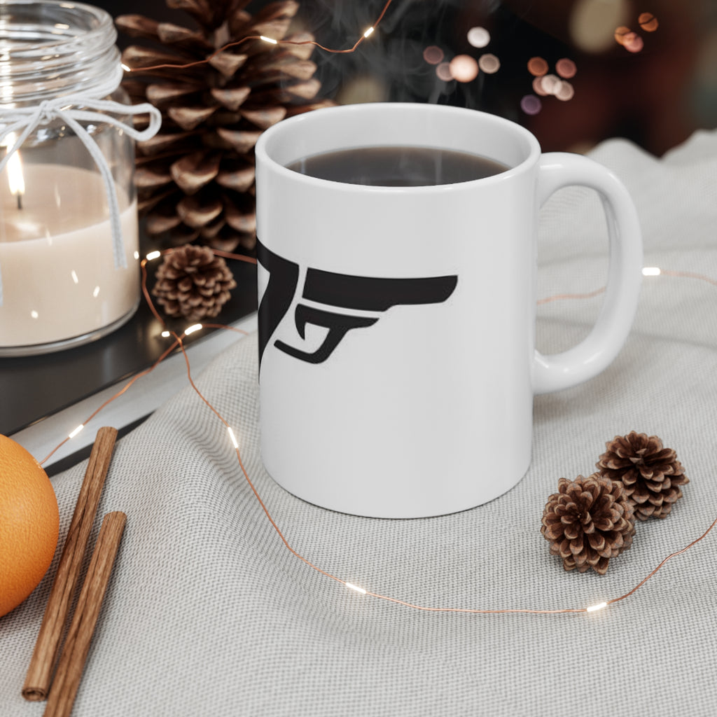 007 Logo Ceramic Coffee Mug — Spy Movie Fan Gift (11oz & 15oz)
