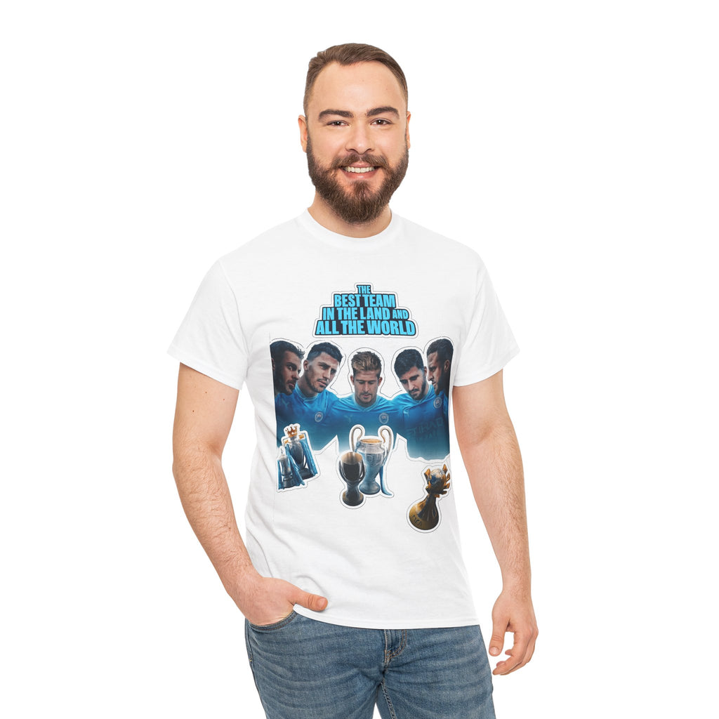 Manchester City — "Best Team in the Land and All the World" Cotton T-Shirt