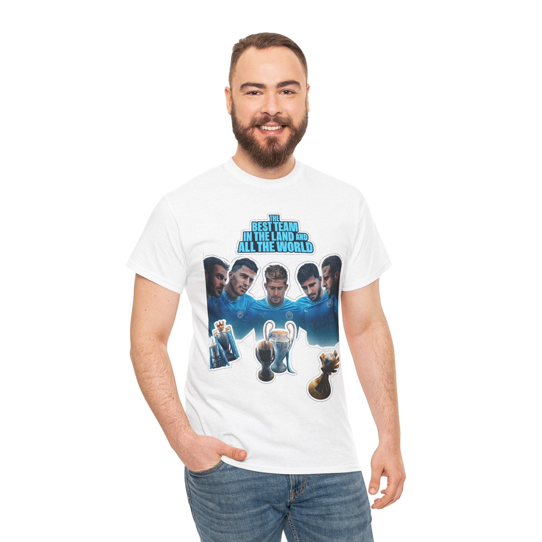Manchester City — "Best Team in the Land and All the World" Cotton T-Shirt
