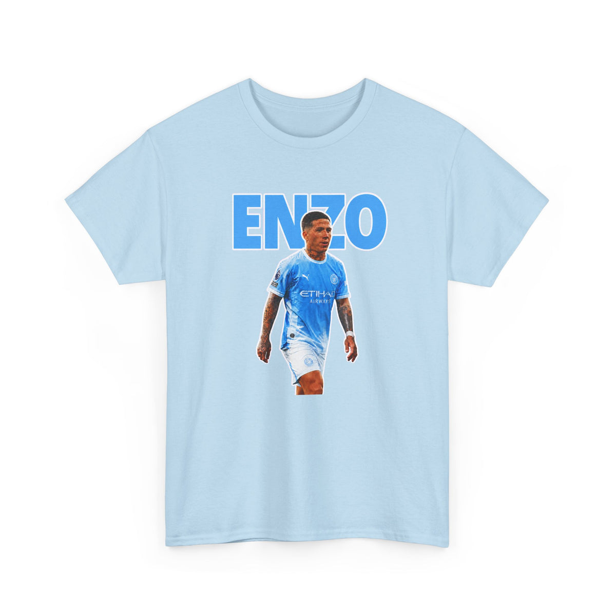 Enzo Fernandez Manchester City Inspired Cotton T-Shirt
