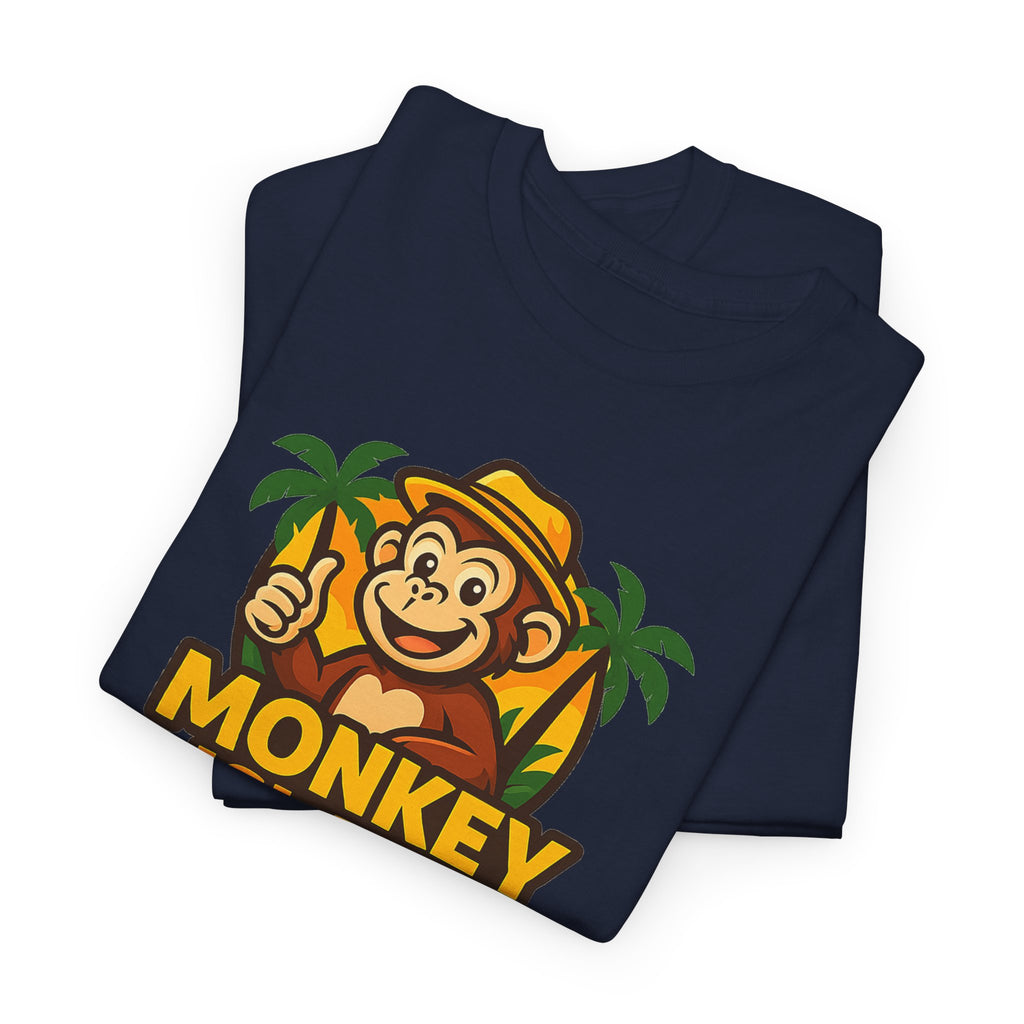 Monkey Island T-Shirt — Cute Tropical Monkey Logo Tee