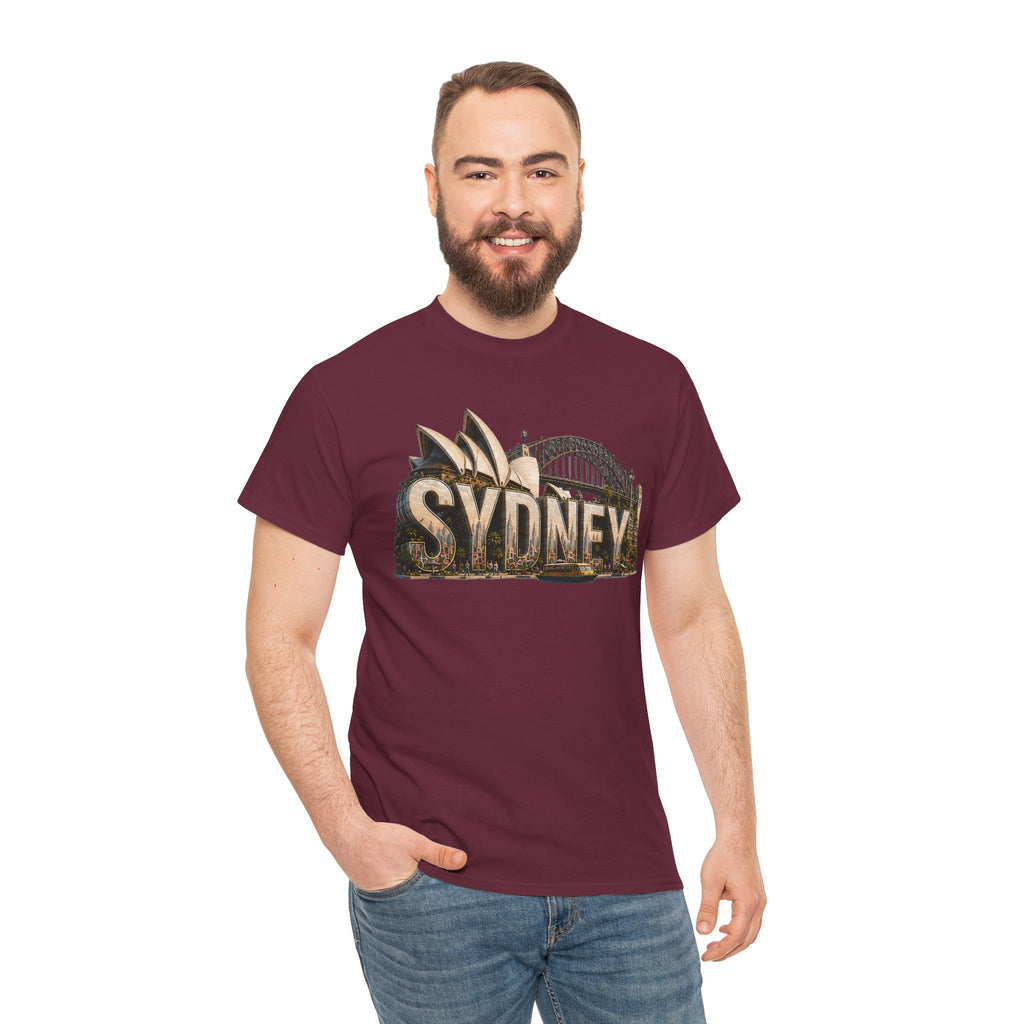 Sydney Landmark T‑Shirt — Vintage Sydney Opera House & Harbour Bridge Tee