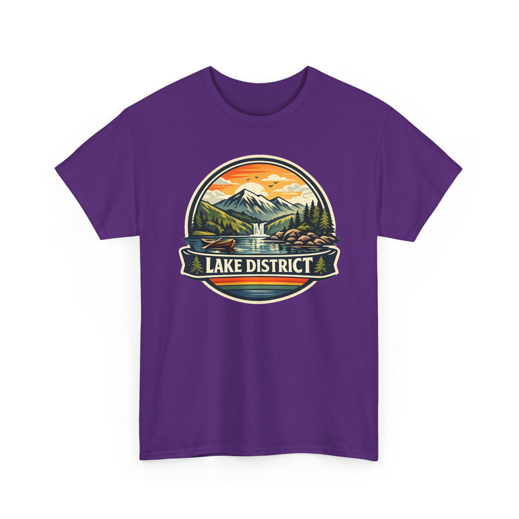 Lake District Graphic Tee — Scenic Mountain & Lake Camping Shirt