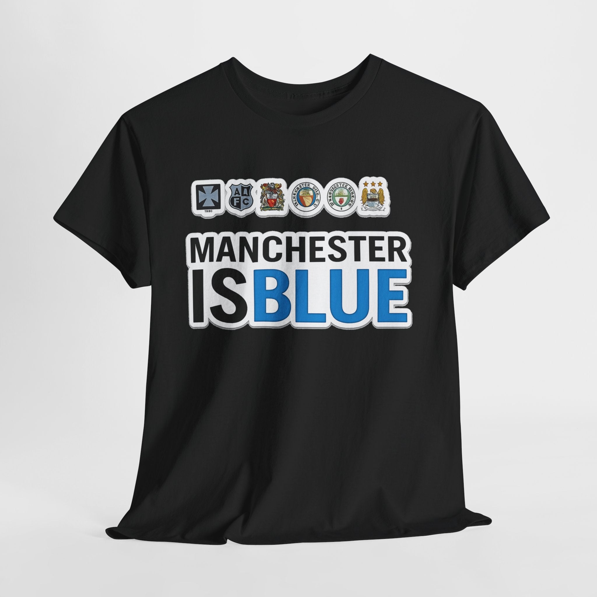Manchester Is Blue Tee — Manchester City Supporter T-Shirt