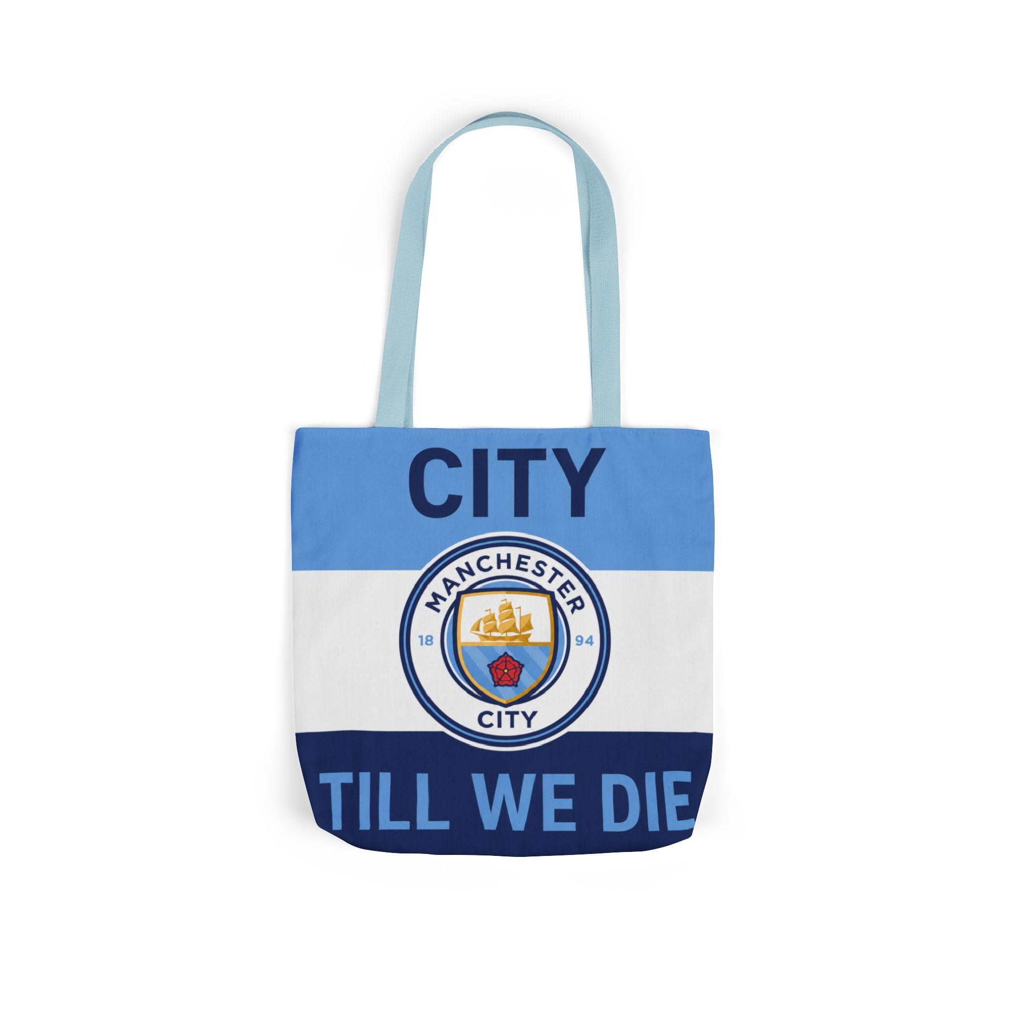 City Till We Die Unofficial Canvas Tote Bag — Manchester Football Fan Bag