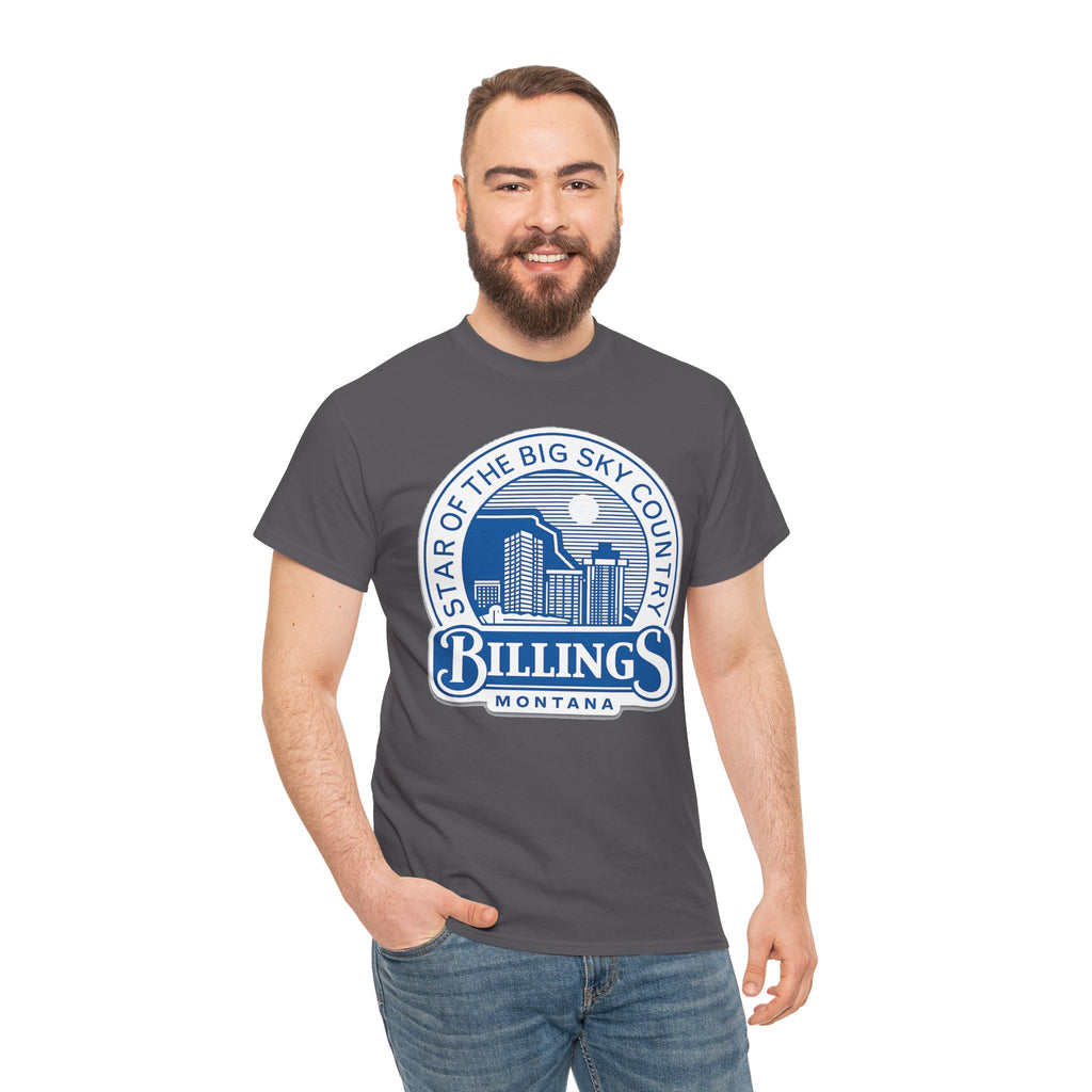 Billings Montana Tee — "Star of the Big Sky Country" Retro City Skyline T-Shirt