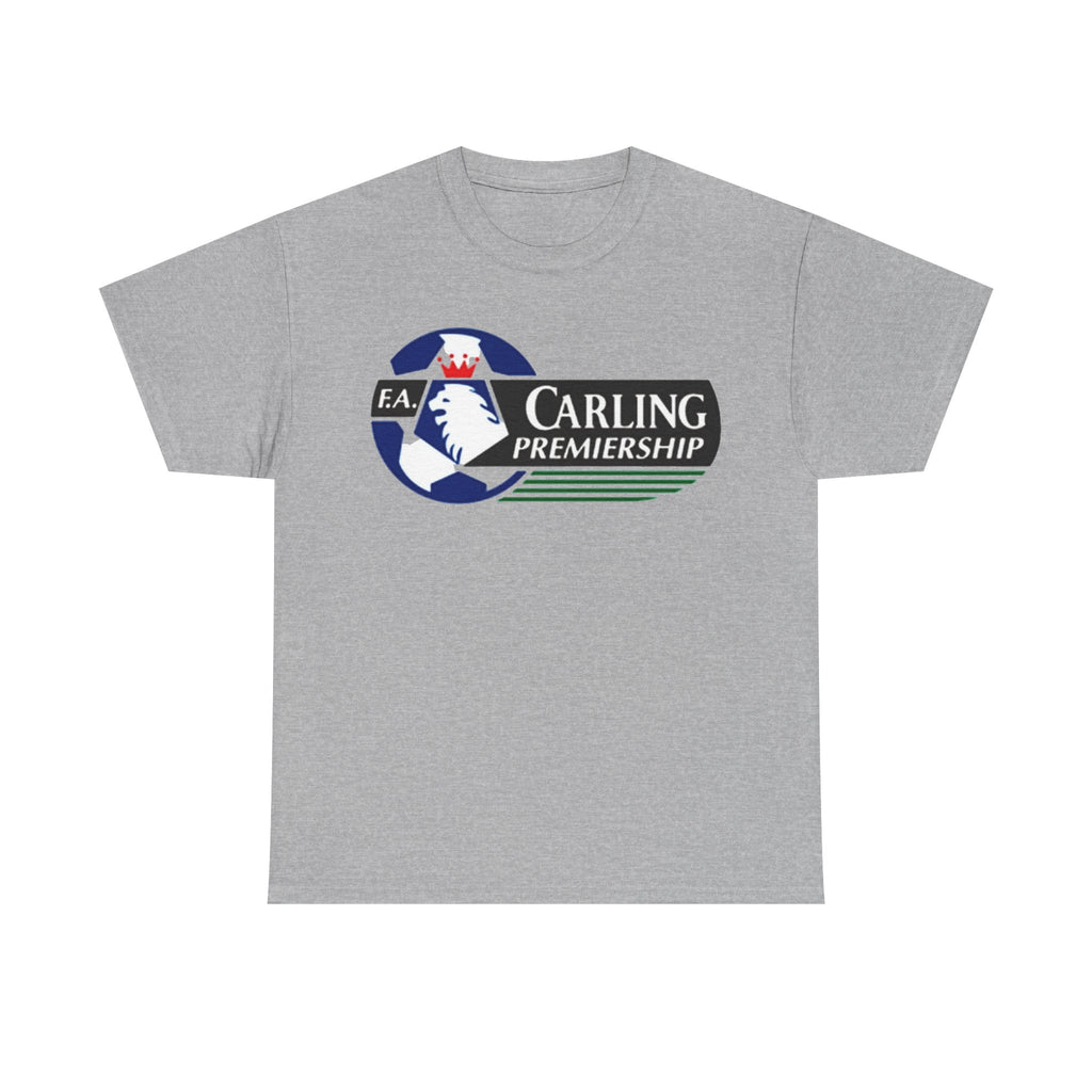 Carling Premiership Soccer Logo Tee — Vintage Football T‑Shirt