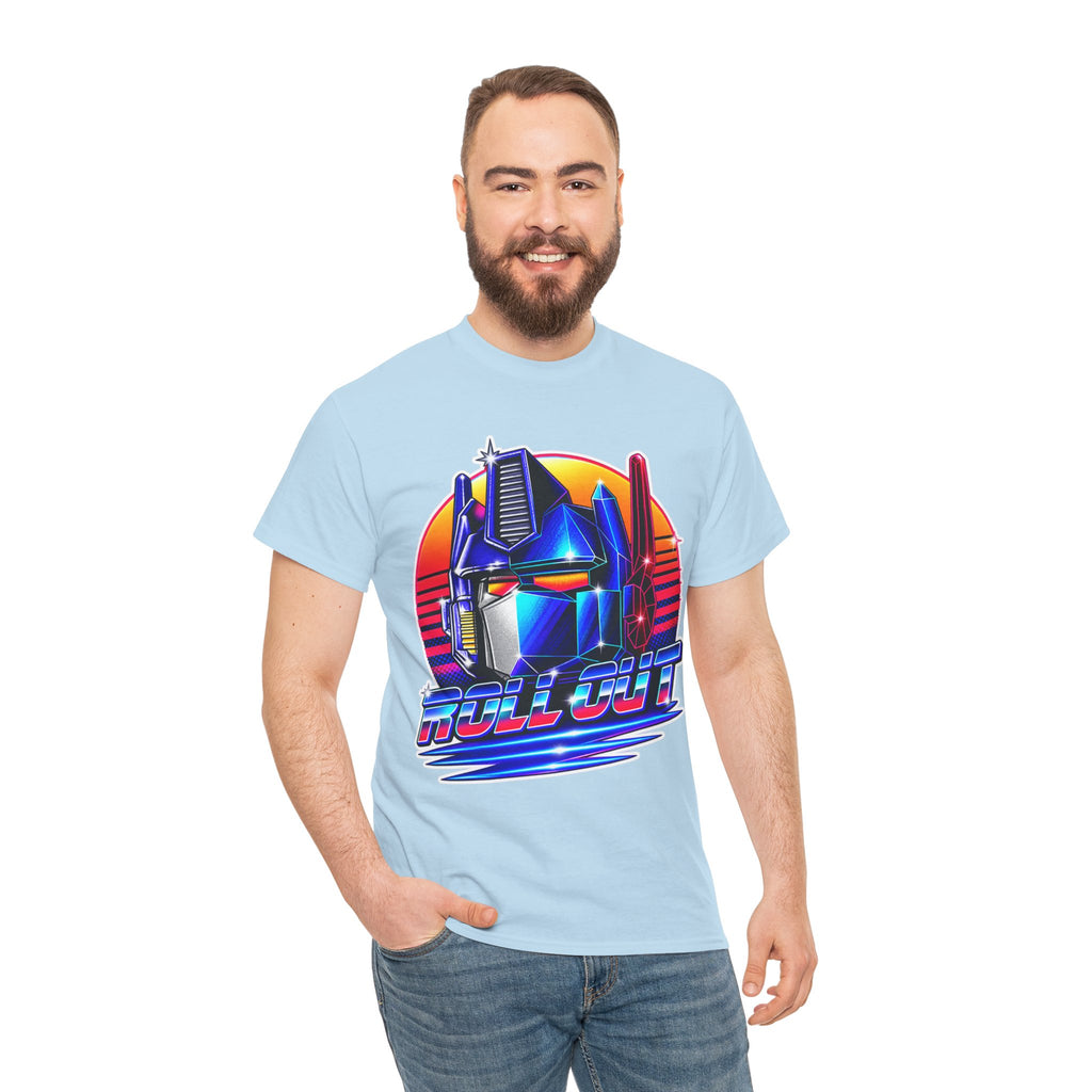 “Roll Out” Optimus-Inspired Graphic Transformers Cotton T-Shirt