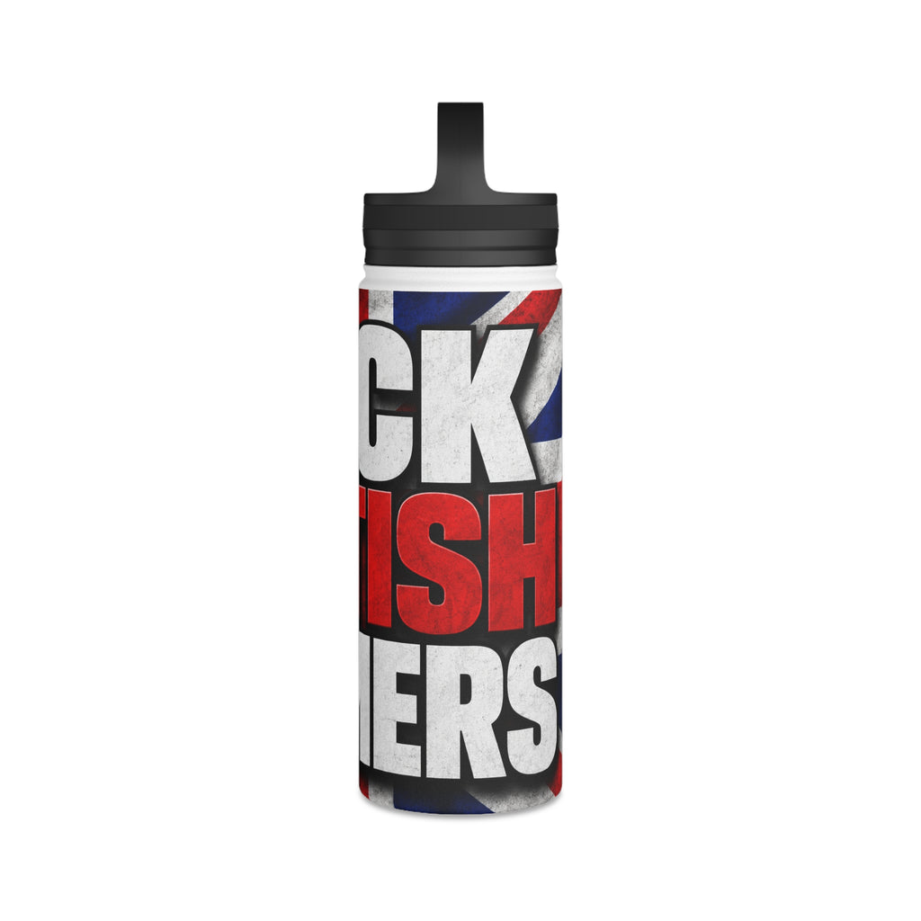 Back British Farmers Stainless Steel Water Bottle — Union Jack Patriotic Insulated Bottle