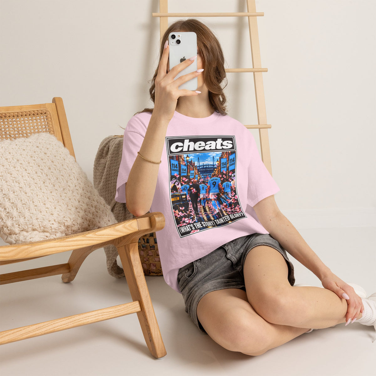 Cheats “What’s the Story? Tainted Glory?” Sports Graphic Cotton T-Shirt