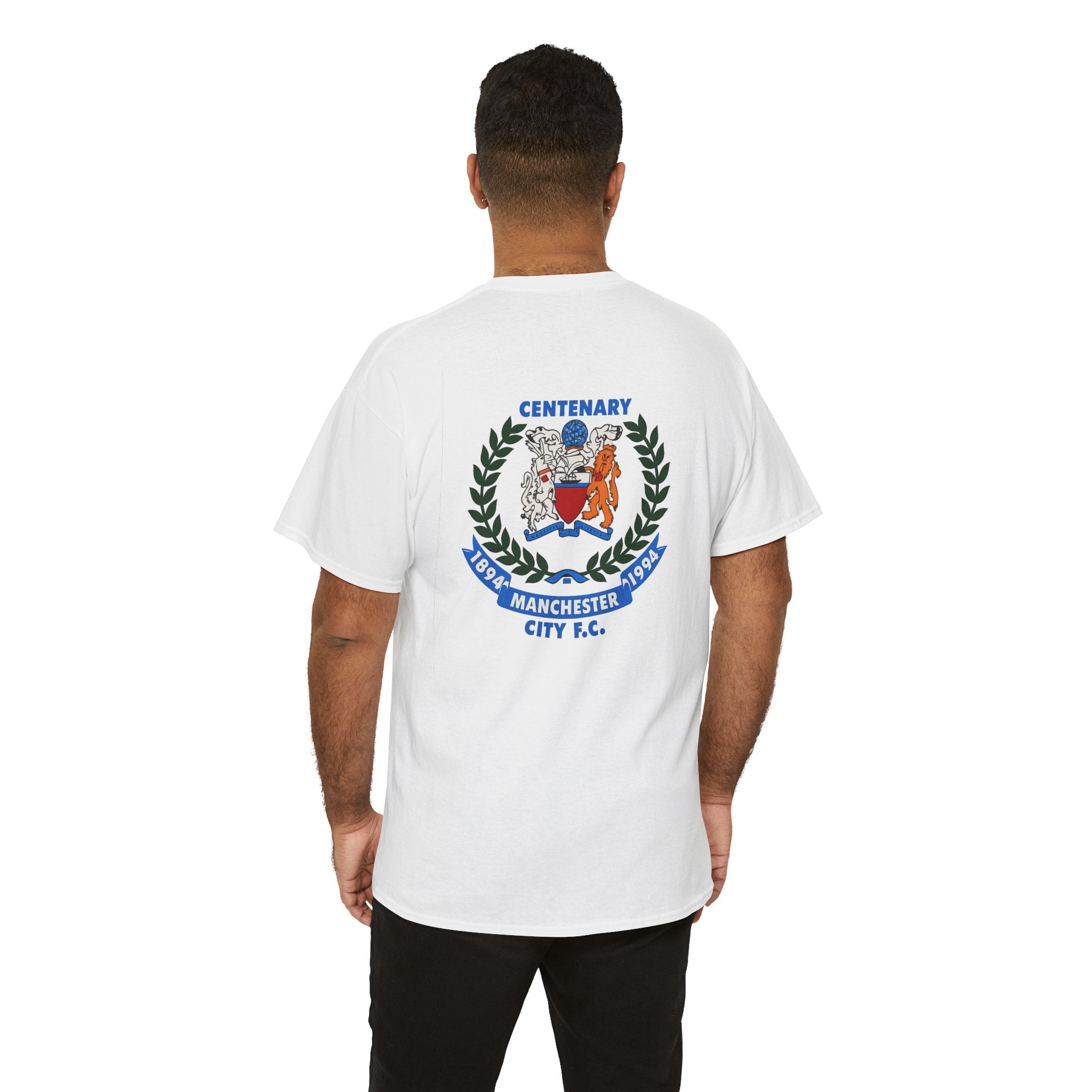 Centenary Manchester City FC Crest Tee — 1894–1994 Commemorative Shirt