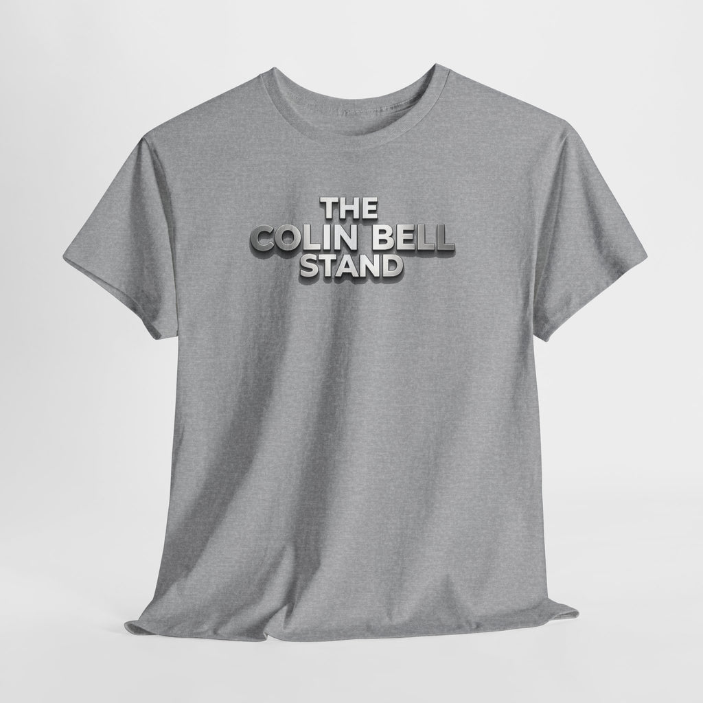 T-Shirt — “The Colin Bell Stand” Retro Chrome Text Tee
