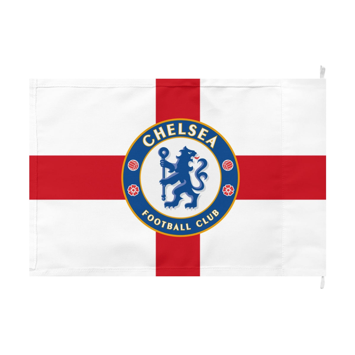 Chelsea FC St. George Cross Flag — Double-Sided Football Club Banner
