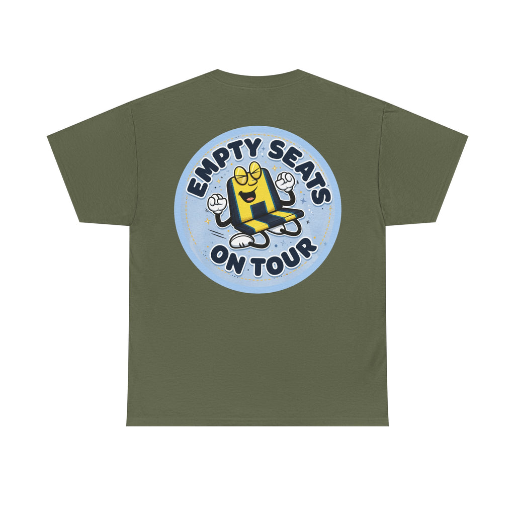 Manchester City T‑Shirt — "Empty Seats On Tour" Cartoon Seat Graphic Tee