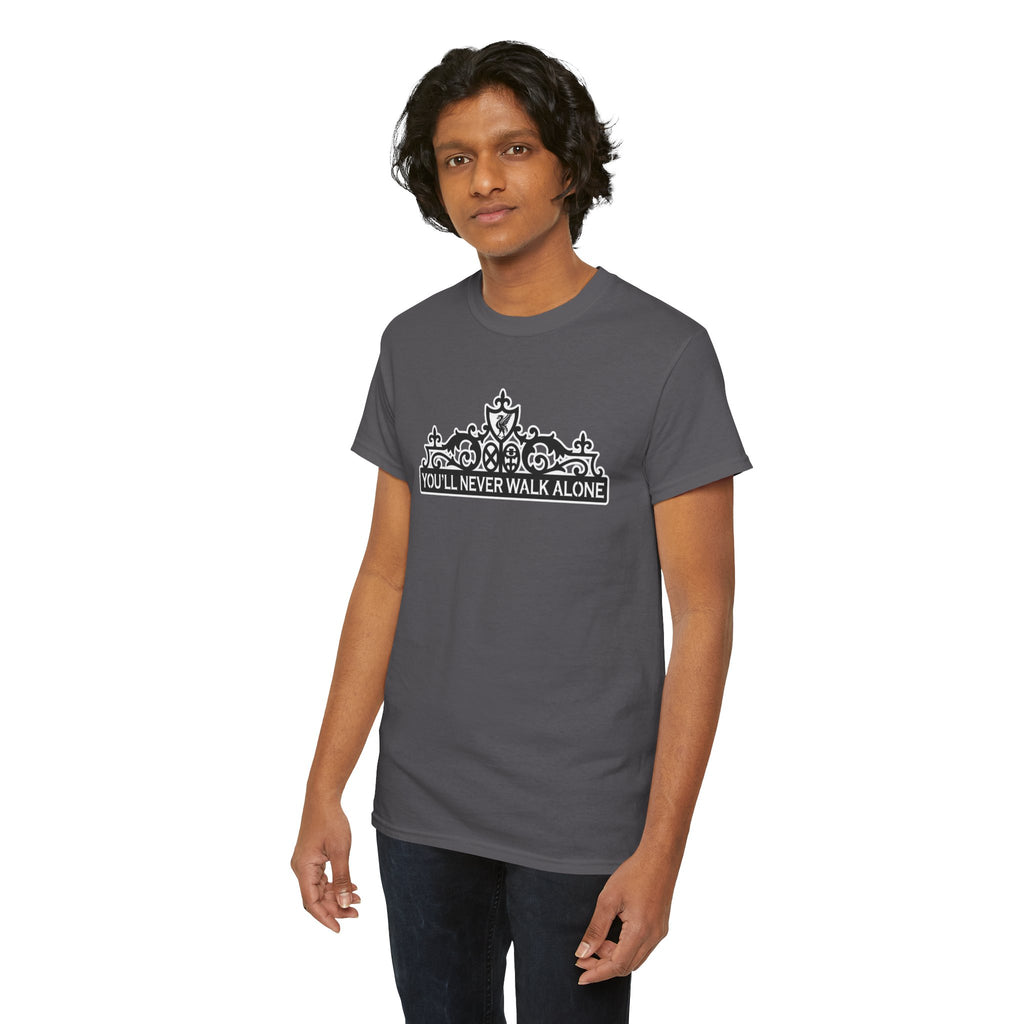 You'll Never Walk Alone T‑Shirt — Liverpool FC Crest Cotton Tee