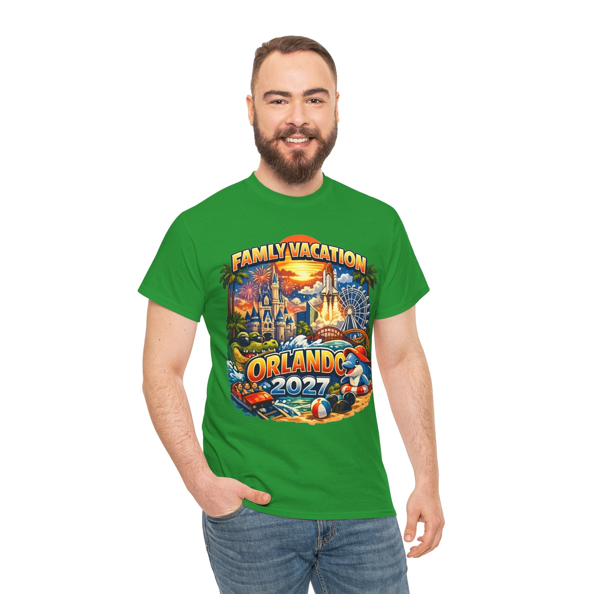 Family Vacation Orlando 2027 T-Shirt — Vintage Theme Park Souvenir Tee
