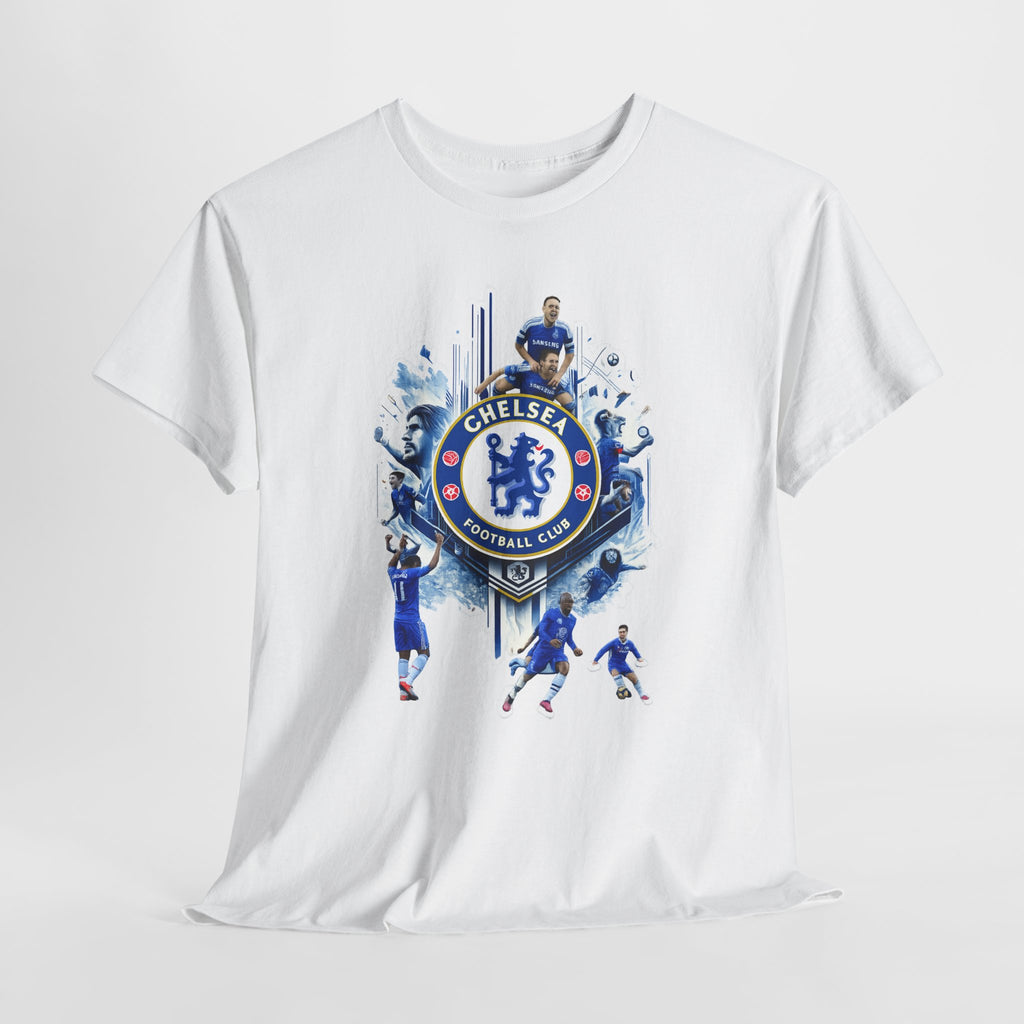Chelsea FC Crest Players T-Shirt — Blue Football Fan Tee