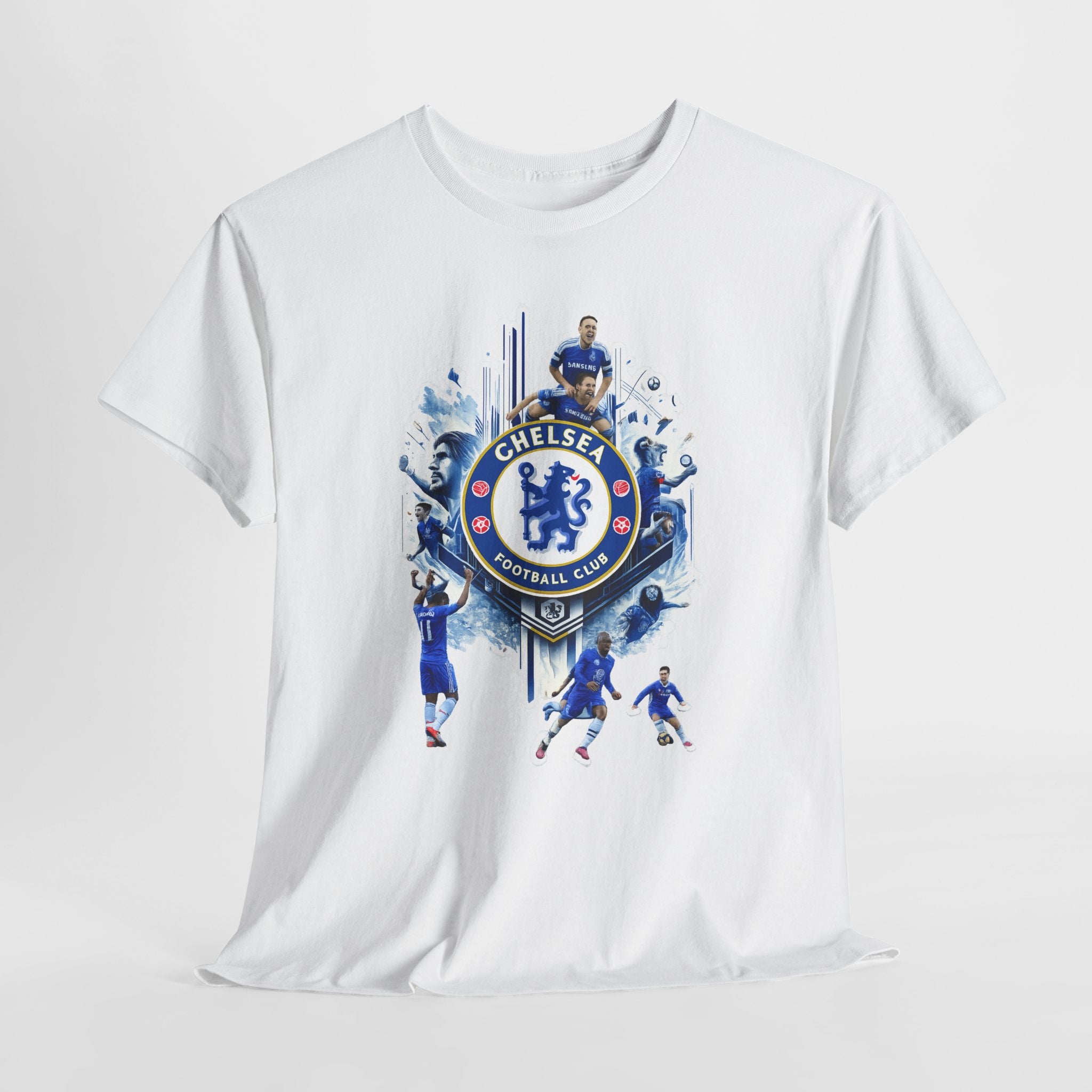 Chelsea FC Crest Players T-Shirt — Blue Football Fan Tee