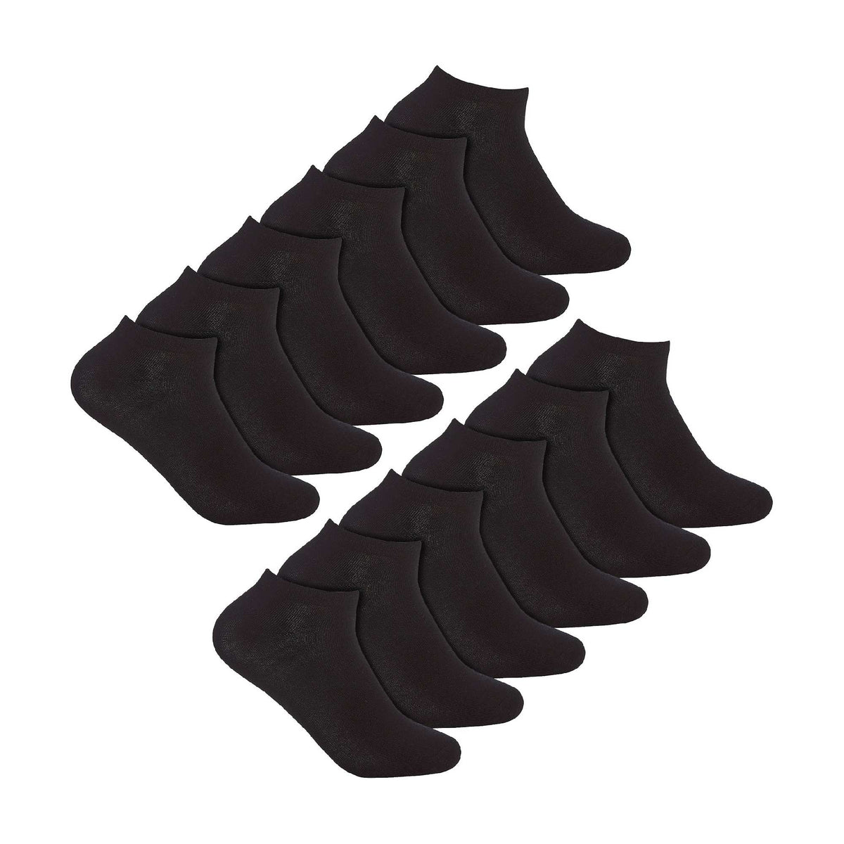 12 Pack Ladies Low Cut Breathable Bamboo Trainer Socks