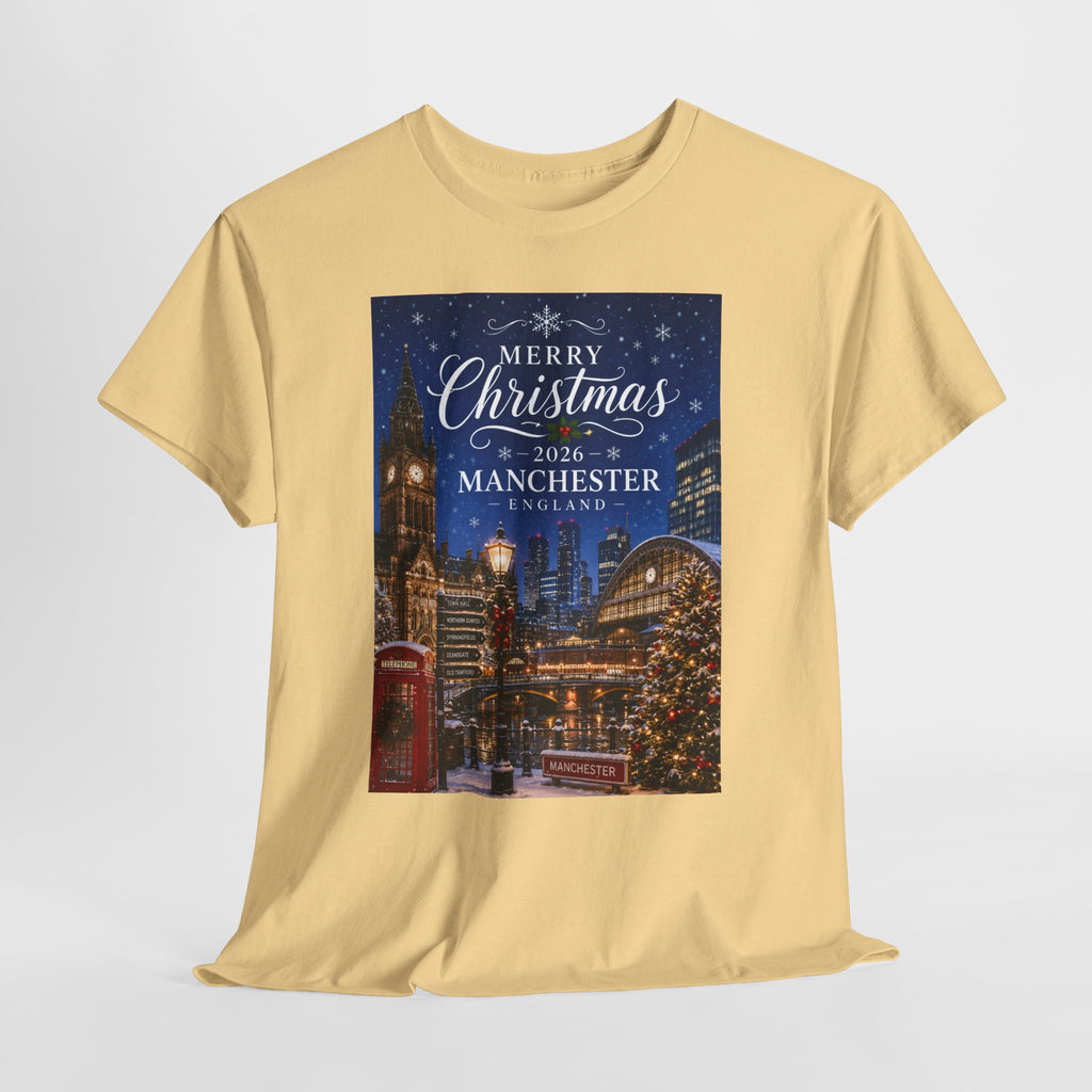 Manchester Christmas Tee — Merry Christmas 2026 Holiday T‑Shirt