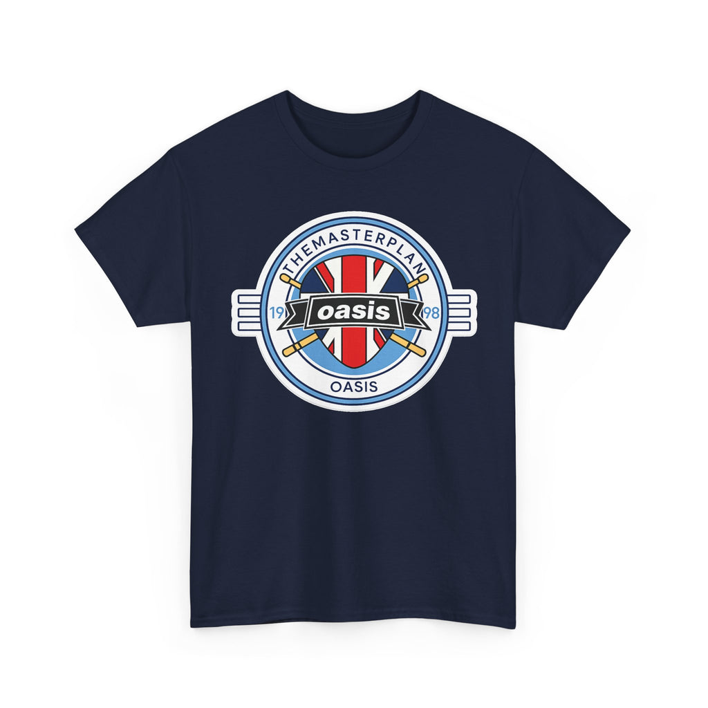 Oasis Union Jack Band Tee – Retro Rock Logo T-Shirt