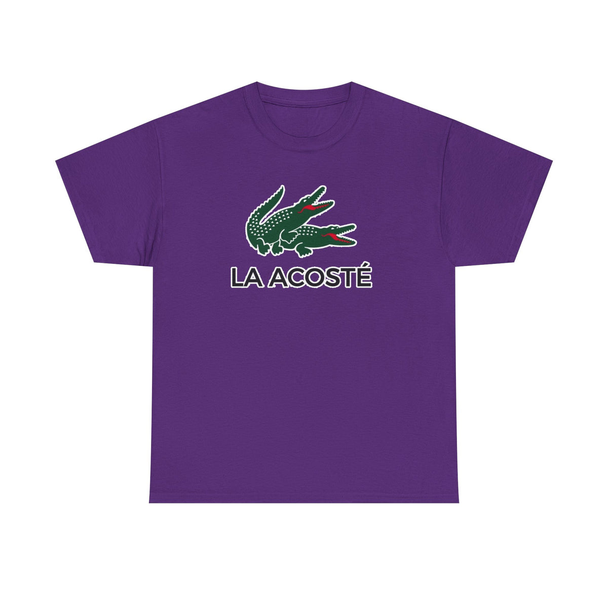 La Acosté Crocodile Logo Graphic Cotton Tee / T-Shirt