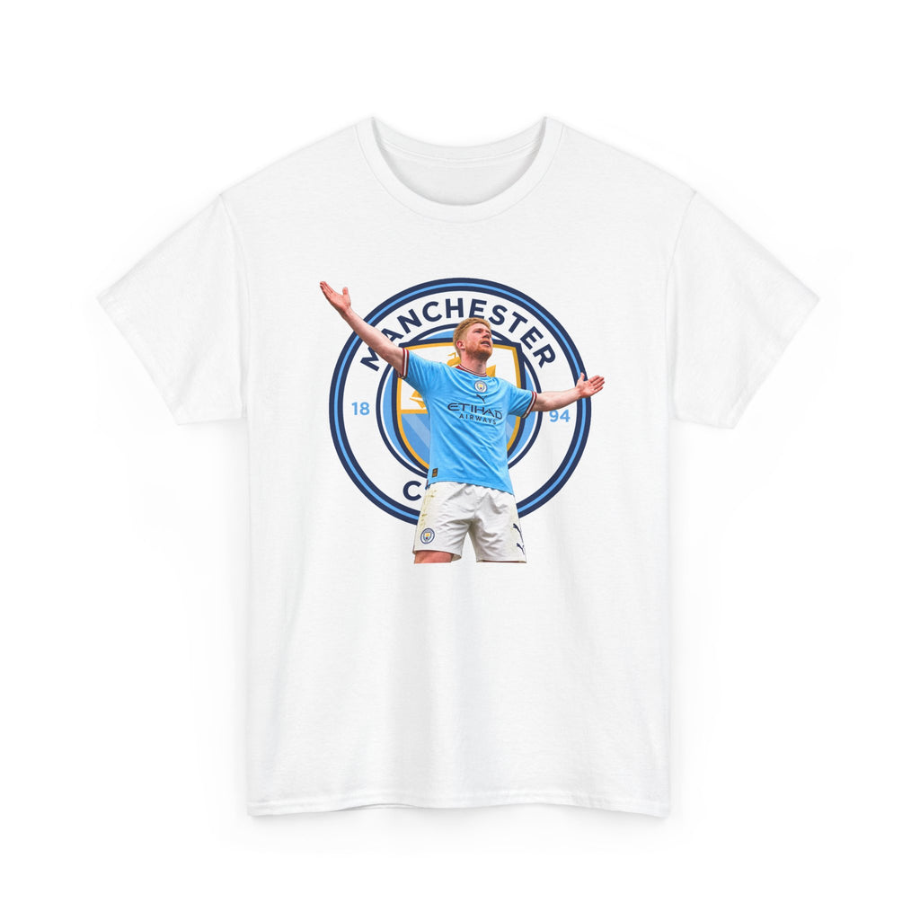 Kevin De Bruyne Manchester Football Club Legend Cotton T-Shirt — Player Celebration Graphic T-Shirt