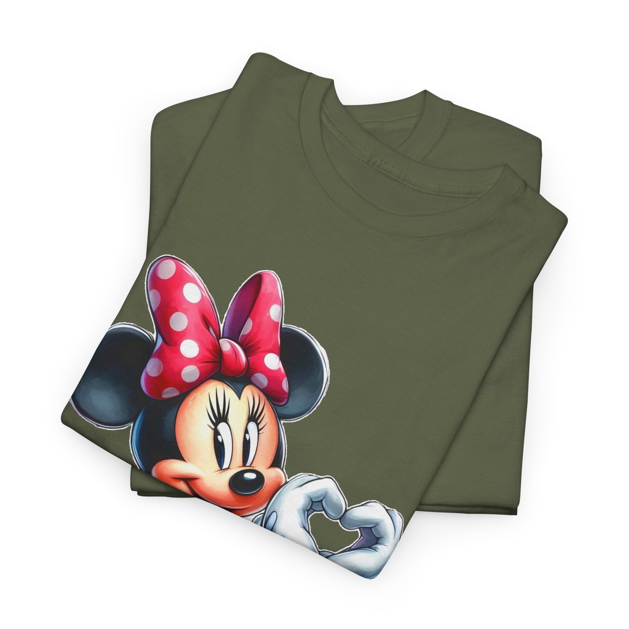 Minnie Mouse Character Heart Graphic Tee