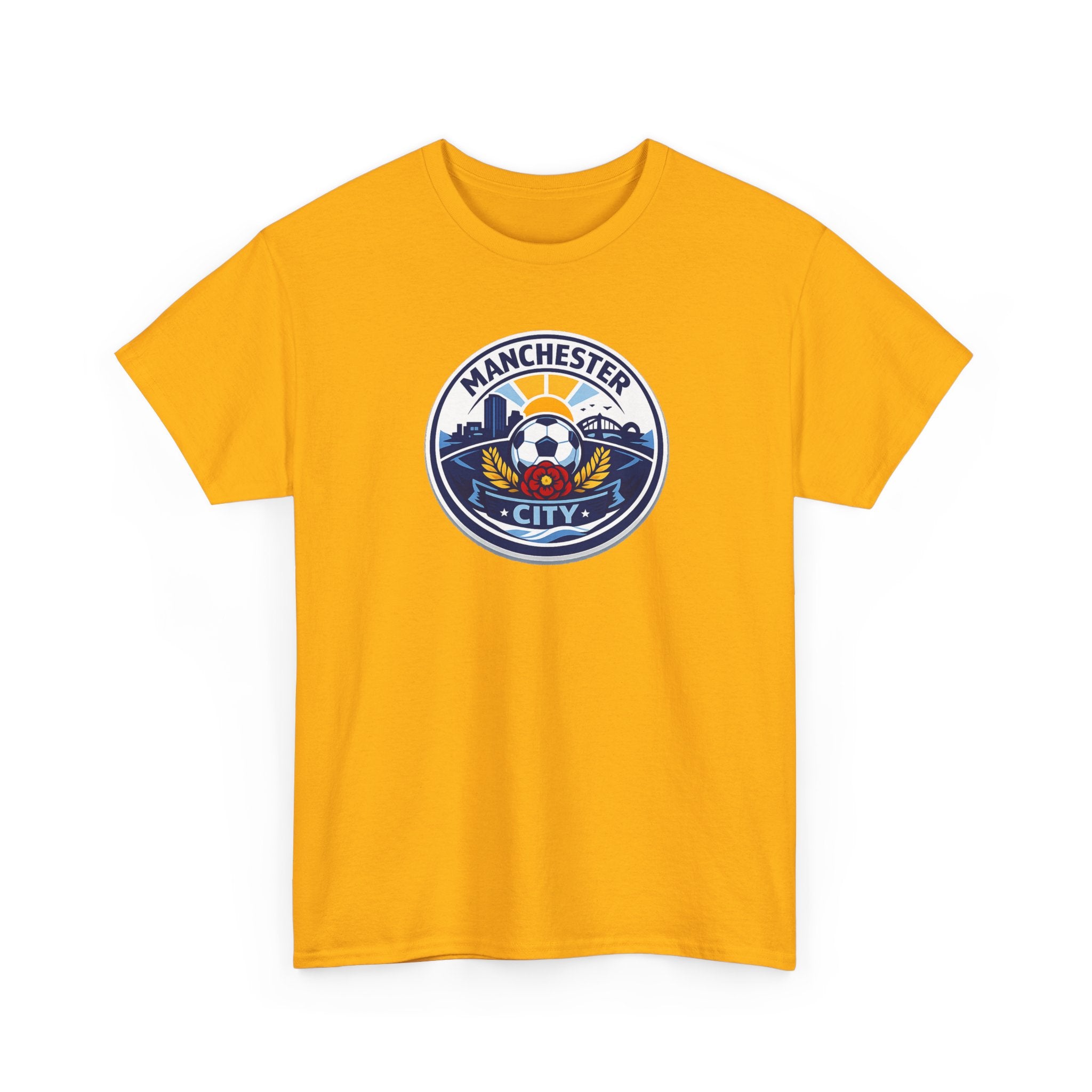 Manchester City Crest T-Shirt — Soccer Fan Tee