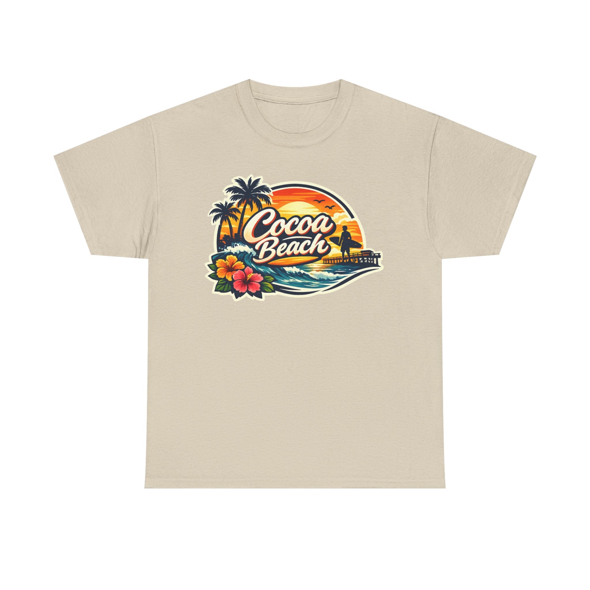 Cocoa Beach Vintage Sunset T-Shirt