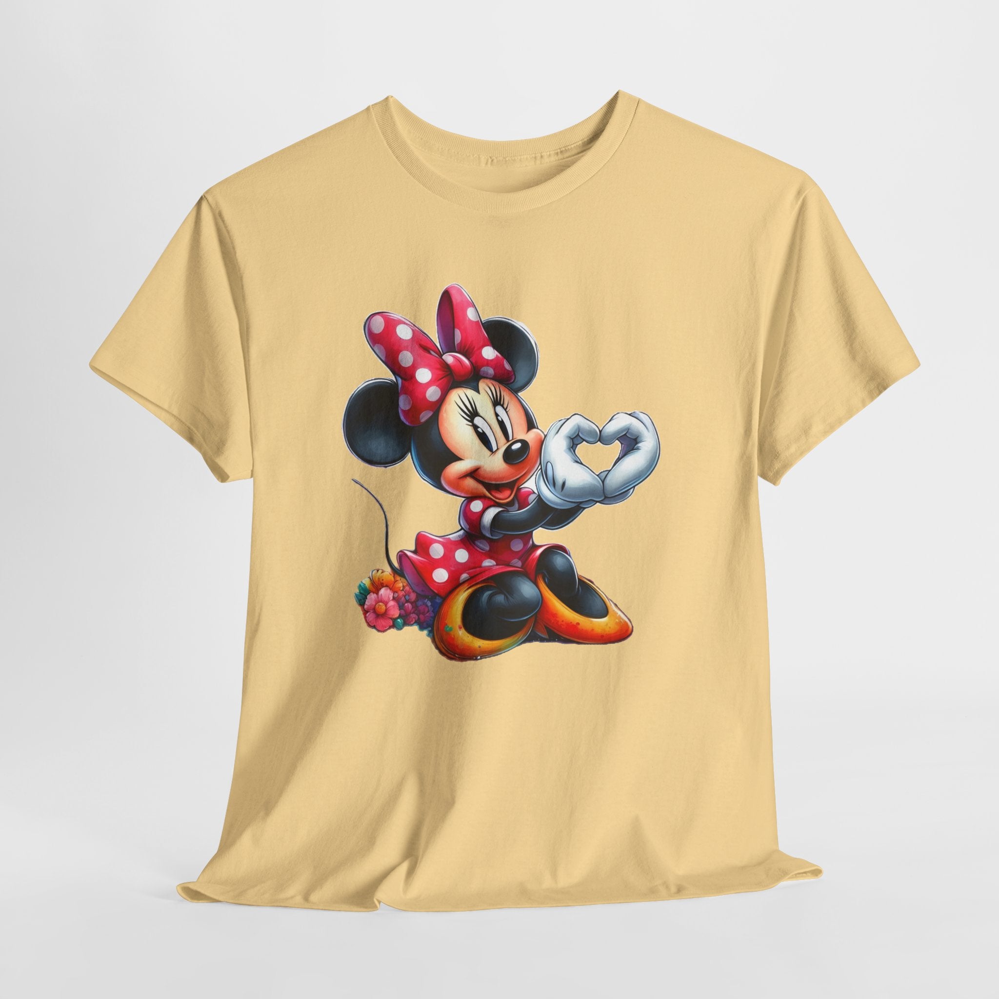 Minnie Mouse Character Heart Graphic Tee