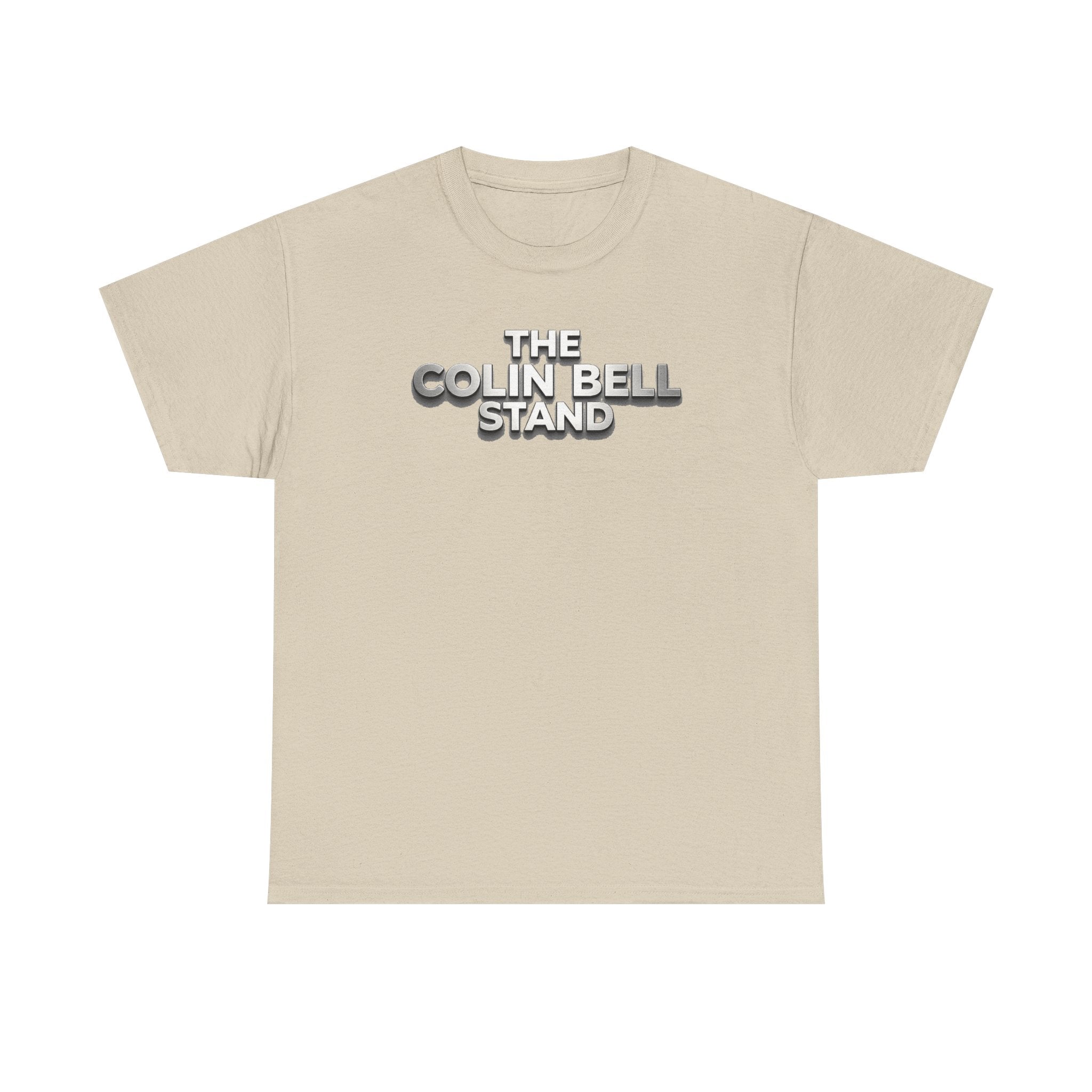 T-Shirt — “The Colin Bell Stand” Retro Chrome Text Tee