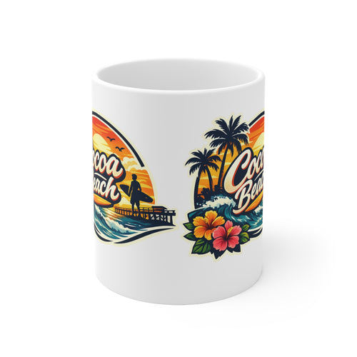 Cocoa Beach Ceramic Coffee Cups, 11oz, 15oz