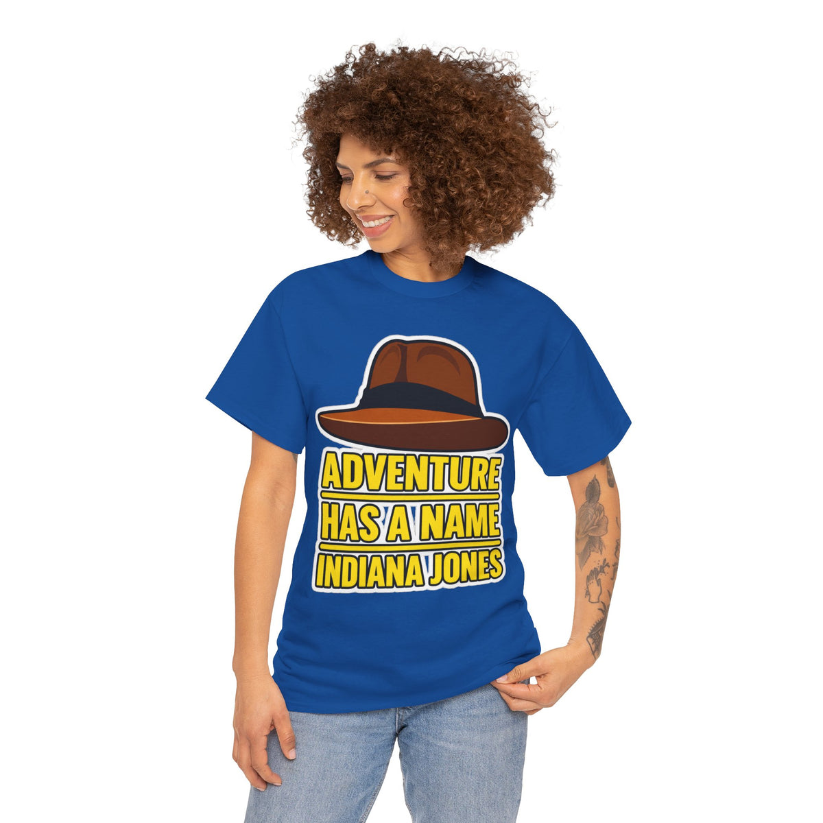 Adventure Has a Name Indiana Jones Graphic Cotton T-Shirt