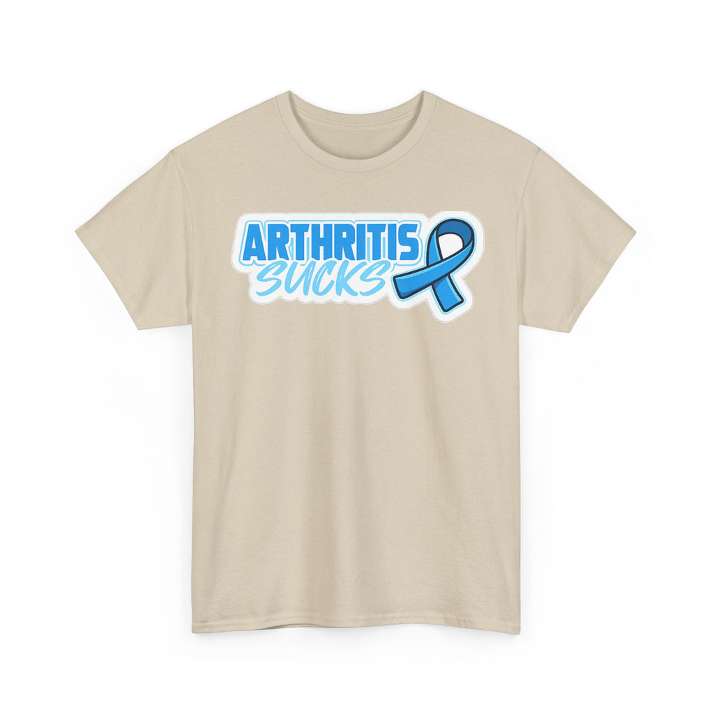 Arthritis Sucks T-Shirt with Awareness Ribbon — Arthritis Support Tee