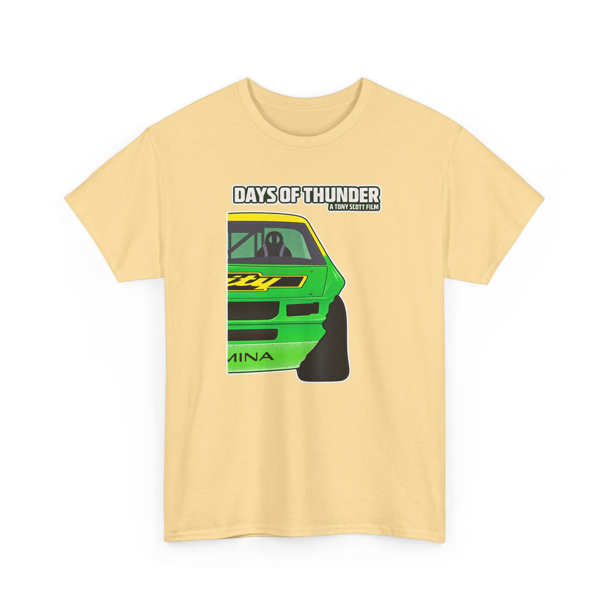 Days of Thunder Racing Car T‑Shirt — Retro Green Muscle Car Tee