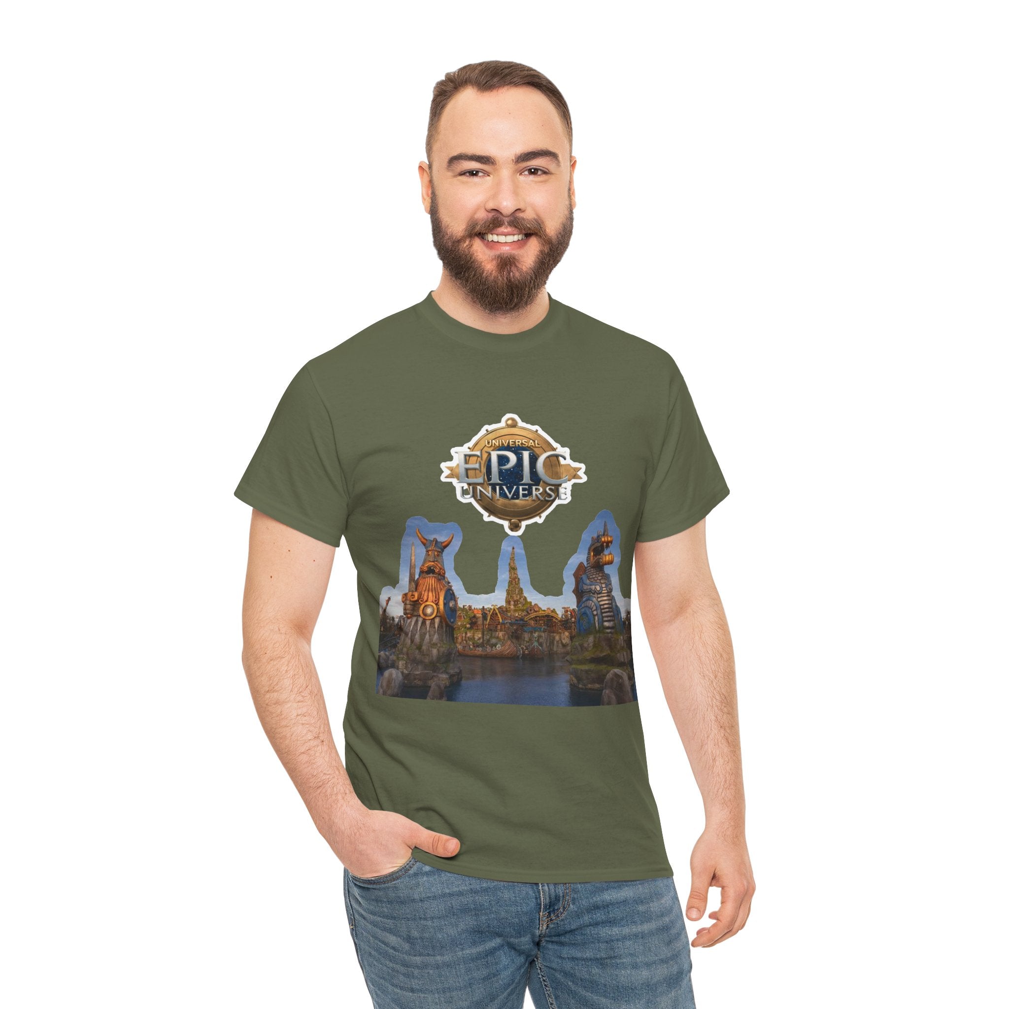 Epic Universe Theme Park T‑Shirt — Iconic Entrance Graphic Tee