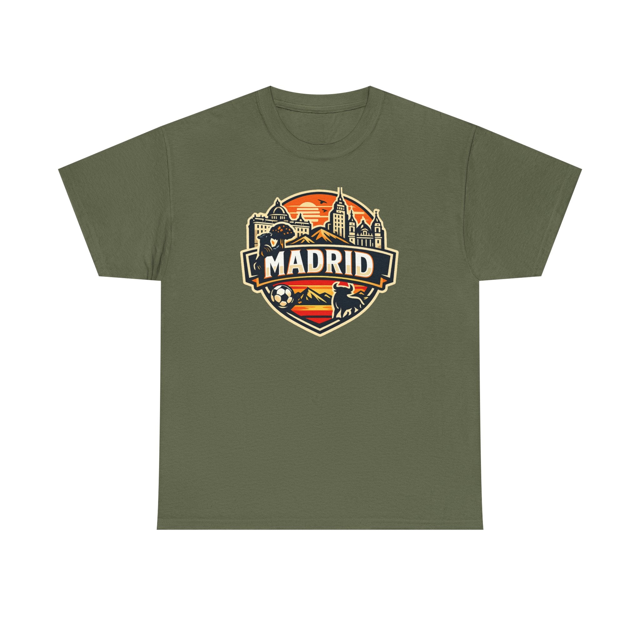 Madrid Skyline Soccer Crest T-Shirt
