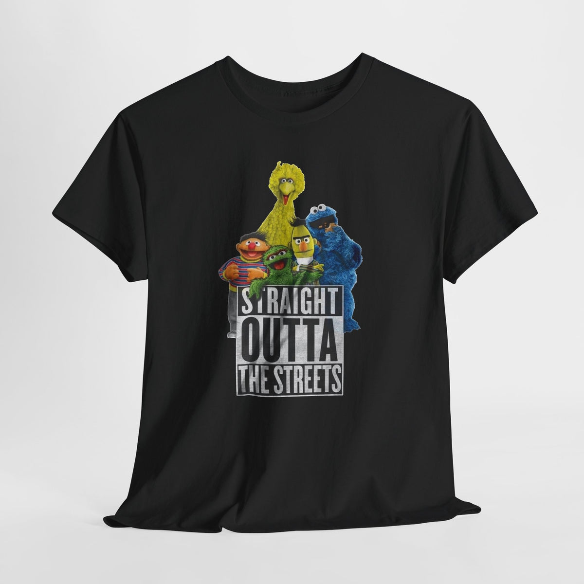T-Shirt — "Straight Outta the Streets" Sesame Friends Graphic Tee