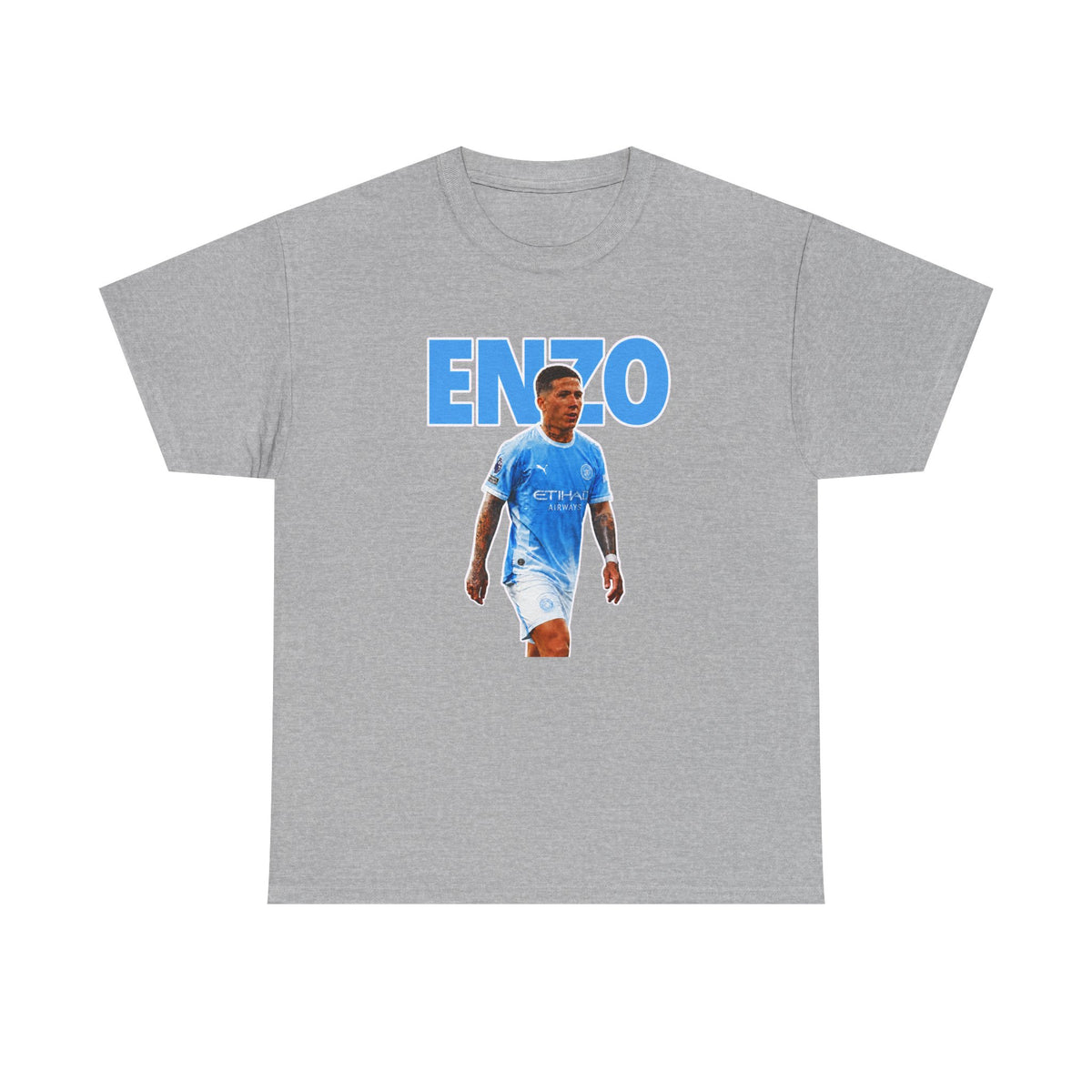 Enzo Fernandez Manchester City Inspired Cotton T-Shirt