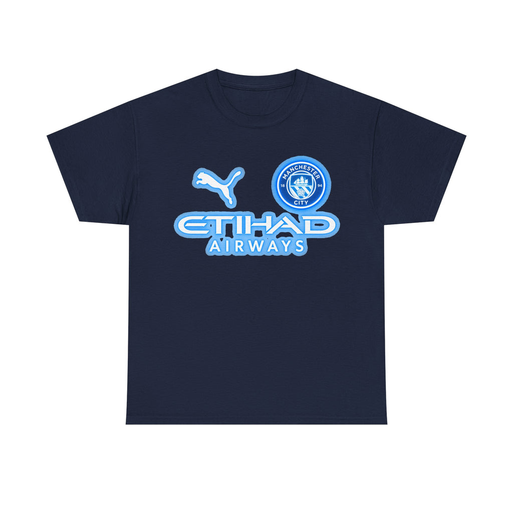 Manchester City Inspired Etihad Airways Logo Tee