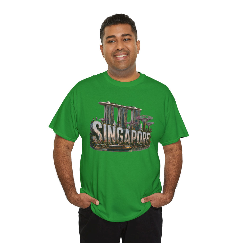 Singapore Skyline T-Shirt — Marina Bay Sands & Supertree Graphic Tee