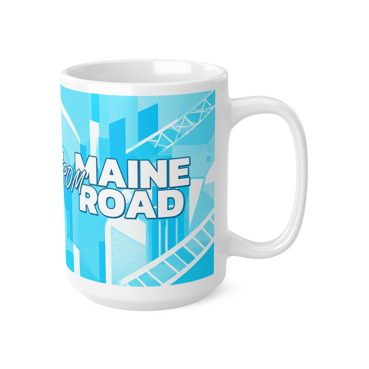 Super City from Maine Road Ceramic Coffee Cups, 11oz, 15oz